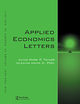 Applied Economic Letters Applied Economic Letters